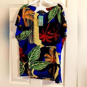 Brazilian short and Neck blouse tropical